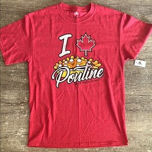 NWT Walt Disney World Epcot World Showcase Canada Poutine graphic t-shirt